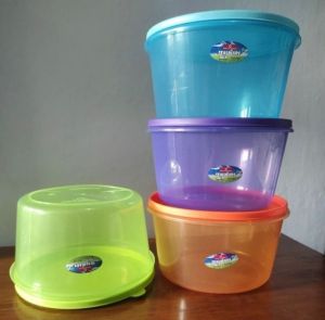 Promo 12 Pcs Greenline Toples Sealware 3Kg - Toples Plastik Full Coplor Transparan - Toples 1 Set Lengkap - Toples Greenline 3kg