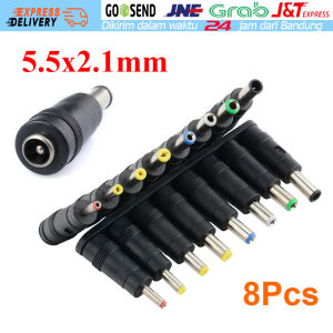 8Pcs Jack Power DC Male 2.1x5.5mm Konektor Power DC Plug Buat CCTV/Router/ Alat Cukur Rambut Elektrik/Kipas Listrik/Speaker