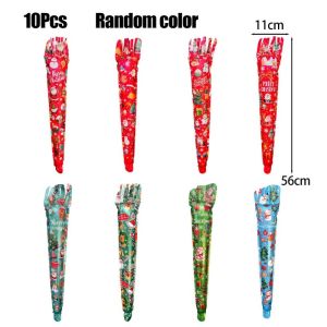 YESPERY 10Pcs New Christmas Headband Balloon Cartoon Santa Snowman Balloon Christmas Decorations Inflatable Stick