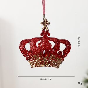 OURTOUR Acrylic dây chuyền pha lê Giáng sinh Bông tuyết Tự làm Đồ trang trí cây thông Noel Trong suốt Đồ dùng trang trí Giáng sinh Giáng sinh