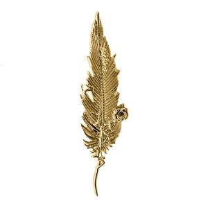 Beautiful Metal Down Brooch Flexible Traditional Addition Exemplary For Gifting Special Instances