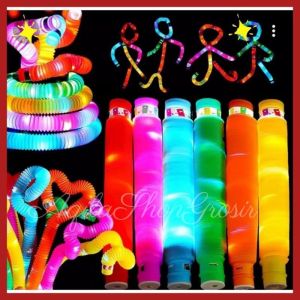 Mainan Tabung Robot Teleskopik - Jerapah Pop Tube Suction Cup Seru!