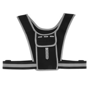 ปรับวิ่งกระเป๋าเป้สะพายหลังเสื้อกั๊กเข็มขัดออกกำลังกายกลางคืนกีฬาสายสะท้อนแสงพิมพ์กระเป๋าหน้าอกกระเป๋าโทรศัพท์มือถือ