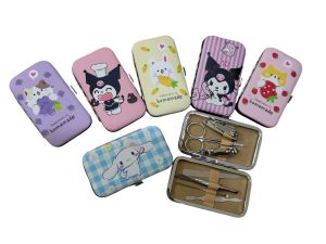 Manicure Pedicure Dompet Karakter Set 7in1 / Gunting + BOX MOTIF KARAKTER Set Manicure + Pouch 7in1 Gunting Kuku manicure