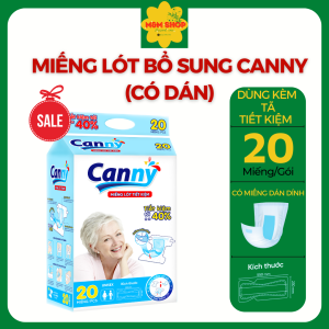 Combo 20 miếng lót bổ sung tiết kiệm Canny dán vào tã quần tã dán hoặc quần vải