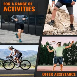 Patellar Tendons Support Strap Elastic Silicone Patella Knee Strap Patella Band for Basketball Football Running Sport