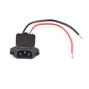 Port Charger Power Plug Sepeda Listrik Connector 3 Pin Universal