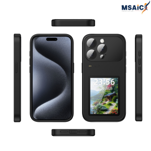 New Premium Soft Touch 3.5-Inch Color Screen Multifunctional Phone Case for iPhone 16 Pro / 17 Pro / 17 Pro Max TF33PRO