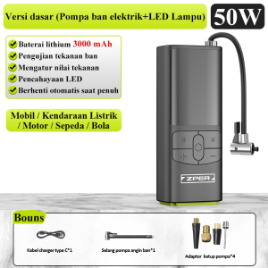 ZPER Pompa Ban Mobil Elektrik Portable Mini Multifungsi Sepeda Motor Garansi 3 Bulan Premium Quality Qua