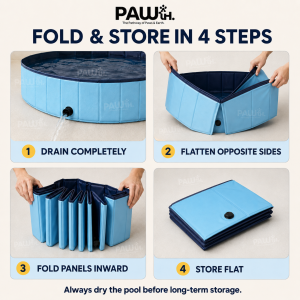 Balance.co Foldable Sprinkler Pet Pool for Dogs Non-Slip Cooling Bath Splash Pool