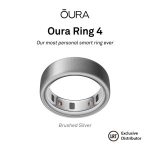 Oura Ring 4 Health & Fitness Tracker Smart Ring Brushed Silver- 100m Water Resistant 24/7 Monitoring Sleep Stress Tracking Heart Rate Blood Oxygen Activity Womens Health