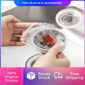 Penapis Sink Dapur & Bilik Air 100pcs Hair Prevent Sink Filter Net Basin Colander Strainer Mesh Bag 水槽过滤网
