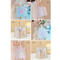 NOBLELUX PVC Túi tote trong suốt Sức chứa lớn Không thấm nước Túi xách trong suốt Di động Thạch Túi đeo vai Phụ nữ. 