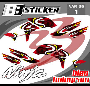STRIPING PREMIUM Kawasaki Ninja R Ninja SS BISA HOLOGRAM List Sticker Variasi Nar 36