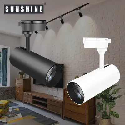 SUNSHINE LED Indoor Tracklight 10W / 20W / 30W Daylight6000K / Warmwhite3000K Black Case / White Case Track Light