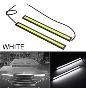 SEPASANG LAMPU DRL PLASMA LED COB 17CM DEPAN MOBIL MOTOR 12Volt TERMURAH WARNA WARNI