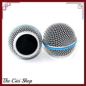 [The Cici Shop] ไมโครโฟน Grill HEAD ไมโครโฟน Grille BALL HEAD COVER อะไหล่อุปกรณ์เสริมเปลี่ยนไมโครโฟนโลหะ Mesh HEAD DIY อุปกรณ์เสริมสำหรับ Shure beta58a