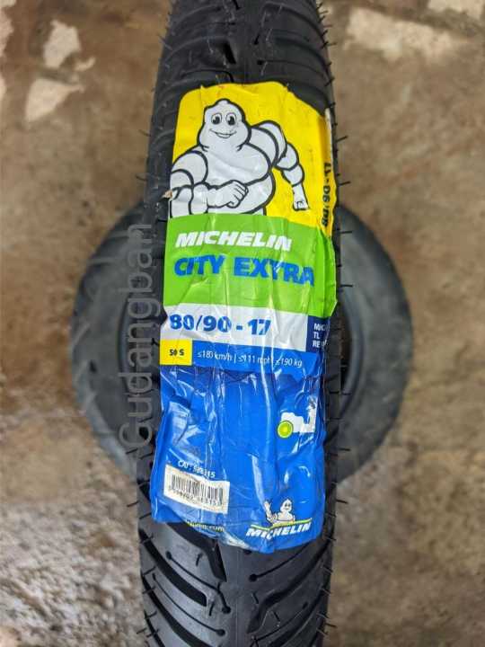 Michelin City Extra 80 90 17 Tubeless Ban Luar Motor Bebek FREE