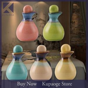 [Kupaoge] เซรามิคกลิ่นหอมน้ำมันหอมระเหยขวดน้ำมันหอมระเหยเปล่าเก็บภาชนะ60ml