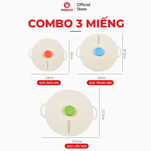 Nắp Nồi Silicone Đa Năng Modeco - Nắp Đậy Bảo Quản Thực Phẩm Tủ Lạnh Chịu Nhiệt Có Thể Tái Sử Dụng