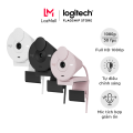 Webcam Full HD Logitech Brio 300 Màn che ống kính, Micrô giảm tiếng ồn, USB-C, được chứng nhận cho Zoom, Microsoft Teams, Google Meet, tự động điều chỉnh Ánh sáng. 