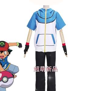 Pokemon Ash Ketchums Baby Clothes cosplay  New version of anime costume gloves and jacket COS Clothing