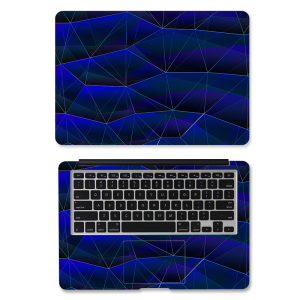 2PCS DIY Geometric Notebook Sticker Notebook Skin PVC Waterproof Computer Decal for 10"11"12"13.3"14"15.6"17.3" Laptop Sticker Laptop Skin