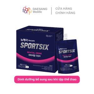 DAESANG WELLIFE TPBS Nước uống sau tập thể thao Nucare SportSix Revital Drink 100ml×10 gói Hàn Quốc