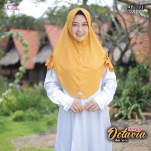Baru Abika Hijab Bergo Oktavia AB 391 Stella Premium Kerudung Instad Pad