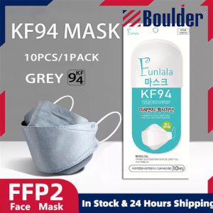 BOULDER kf94 mask original 100 pcs Face Mask 4Layer Non-woven Protection Filter 3D Anti Viral Mask Korean style Black Mask Reusable
