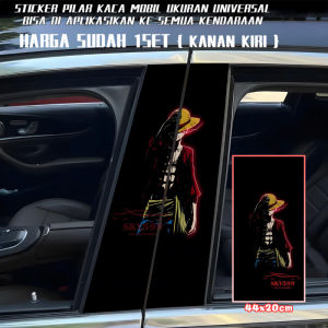 Car B Column Decorative Sticker Personalized Creative B Column Stickers Protection Clown Jinks Decorative 163 Luffy