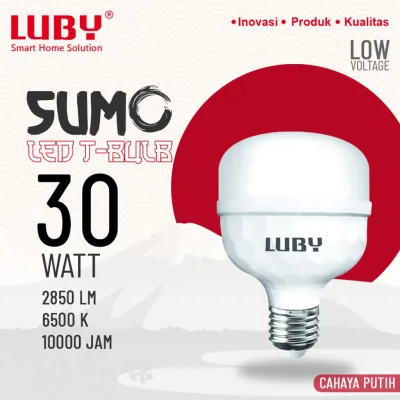 Lampu LED LUBY Sumo 30 Watt Bohlam Bulb 30W W Cahaya Putih Cool Daylight CDL 6500K E27 Garansi