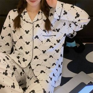 พร้อมส่ง⛔️ลดล้างสต๊อค⛔️ ชุดนอนแขนยาวขายาว ชุดนอนคอปก ชุดนอนเซต ชุดนอนผู้ใหญ่ ผ้าคอตตอน ชุดนอนผู้หญิง ชุดนอนน่ารักมาก ชุดนอน pajamas