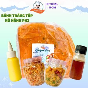 Combo Bánh Tráng Phơi Sương Tóp Mỡ Hành Phi 350G SAIGON FOOD