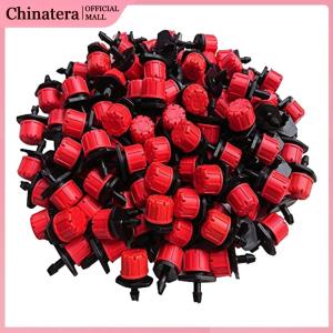 500Pcs 1/4 Inch Adjustable Drip Irrigation Sprinklers Micro Drip Irrigation Sprinklers for Balcony Yard Greenhouse