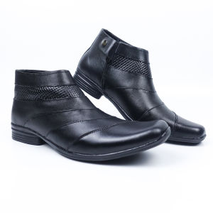 Sepatu Boot Tinggi Kulit Pria Formal Virale Official E08