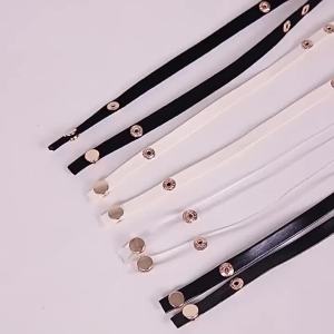 [Free Shipping] High-Heeled Shoe Anti-Slip Strap WomenS Sandals With No-Tie Straps Fixed Anti-Slip Invisible Shoelaces With Snap Fasteners