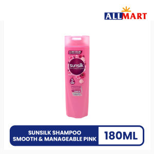 Sunsilk Shampoo Smooth & Manageable Pink 180ml - AllMart Online Grocery
