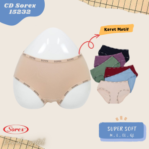 Promo isi 3 Sorex 15232 Celana Dalam Wanita Cutting Midi