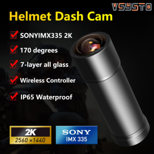 VSYSTO K5X 2K Action Camera with Sony IMX335 Lens WiFi Remote Control Waterproof Sport Cam for Bike & Motorcycle