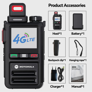 Motorola T68 Zello 4G LTE POC Two-Way Radio Walkie Talkie with Global Connectivity and GPS Positioning