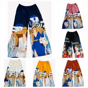 tricia TOKONG Face Print  Printed 3/4 Pants for Women  - xs to 3xl - stretchable - multi way to wear - multi way to wear - premium quality  - excellent quality  - made of imported fabric  - classy and elegant  - fabric from abroad  - soft and comfortable