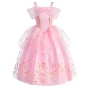Baby Girl Party Ball Gown Girls Pink Dress Sets Child Christmas Clothes Kids Halloween Sleeping Beauty Aurora Princess Dresses2026