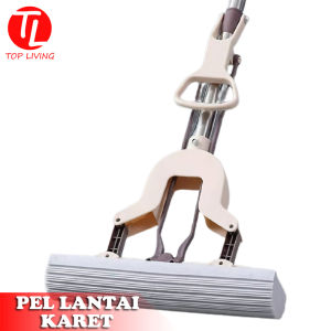 TOPLIVING Alat Pel Karet Spons & Mop Refill Karet 28cm