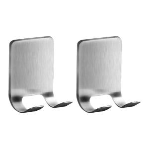 2ชิ้นติดตั้งอย่างรวดเร็วในห้องน้ำมีดโกนผู้ถือตะขอเก็บของอุปกรณ์ในห้องน้ำโกนหนวดผู้ชายมีดโกนที่ทนทานชั้นวางแนวตั้ง