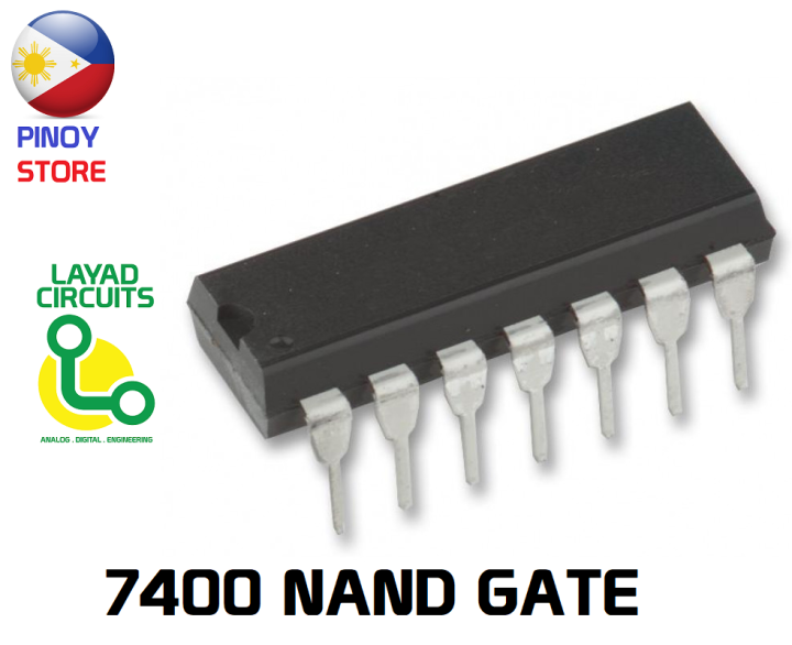74HC00 NAND gate Quad 2-input IC 7400 integrated circuit | Lazada ...