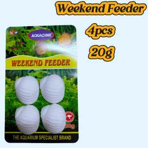 AQUADINE Automatic Fish Feeding Block Set Weekend & Holiday Feeder for Aquariums