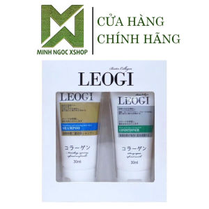 Set mini dầu gội xả làm sạch sâu ngăn gãy rụng và kích mọc tóc Leogi 30ML