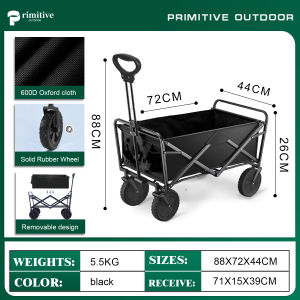 Large Capacity Outdoor Utility Wagon trolley Carts Folding Beach Garden Camping Shopping Cart storage trunks Garden Carts Outdoor Tool Truck