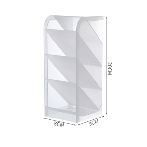 HOME BEST 1pc Desktop Organizer Stationary Storage Box Oblique Pencil Pen Holder Home School Office Desk Supplies 4 Compartments
